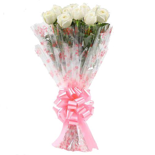White Roses Bunch Flower