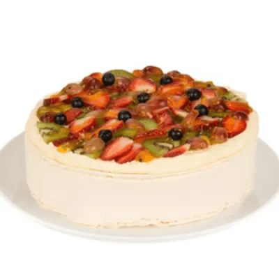 White Fresh Fruit Cake
