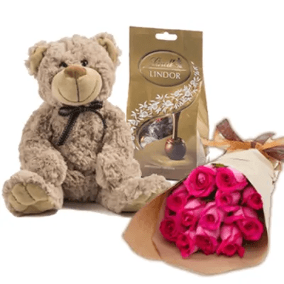 Dark Pink Roses Combo I