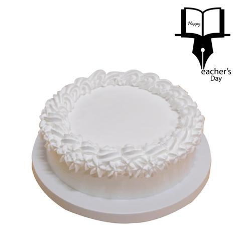 Teacher's Day Vanilla Cake