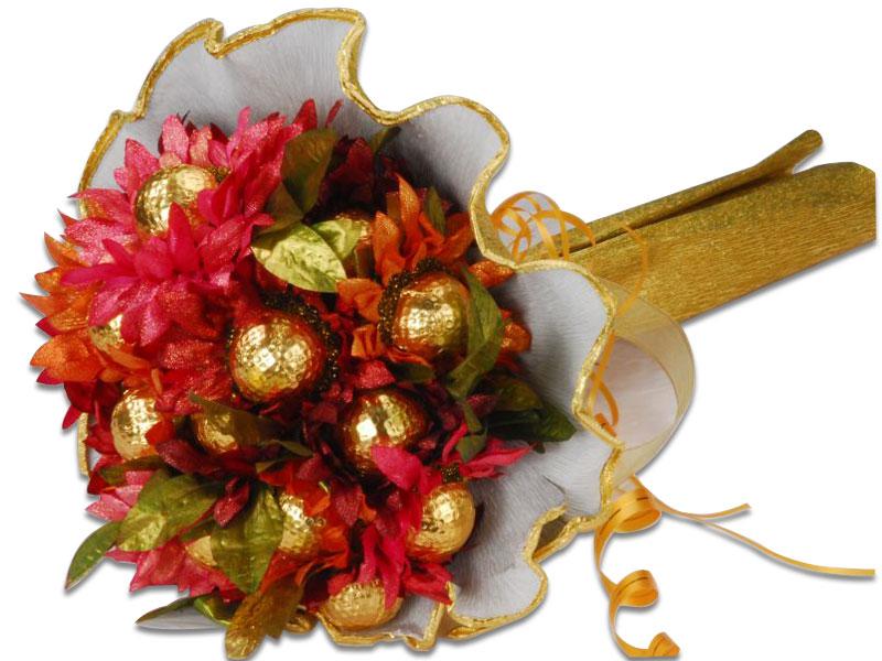 Flower and Chocolate Bouquet