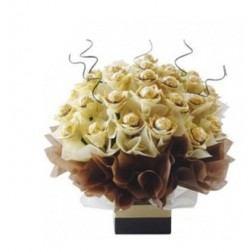 Gleaming Valentine Chocolate Bouquet