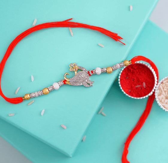 Charming Peacock Rakhi