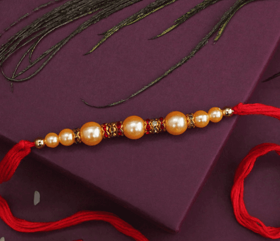 Elegant Pearl Rakhi