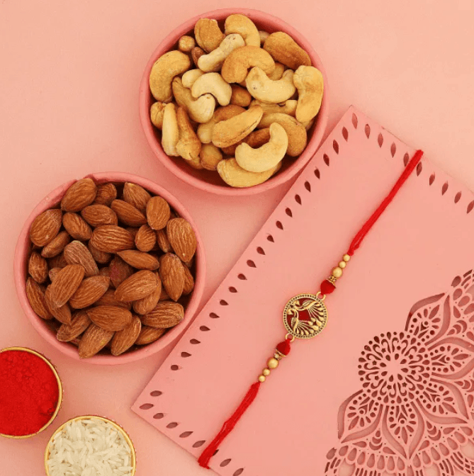 Wholesome Rakhi and Nuts Collection