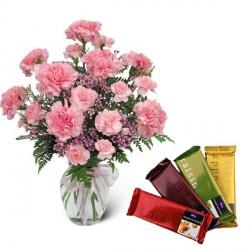 Carnations In Pink Special Collection Combo