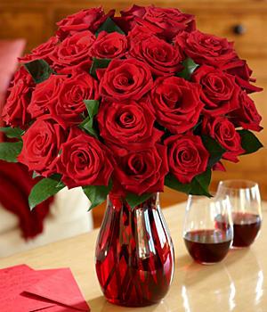Two Dozen Red Roses Flower
