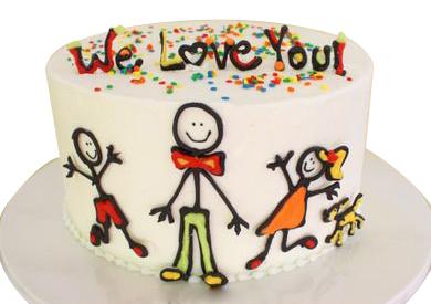 We love you this much Father's day cakes