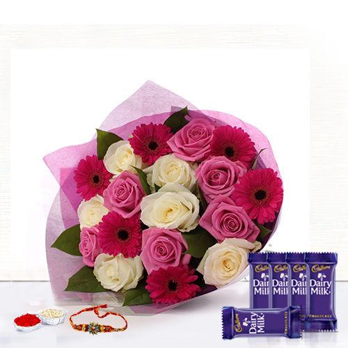 Pink Beauty - Rakhi & Dairy Milk