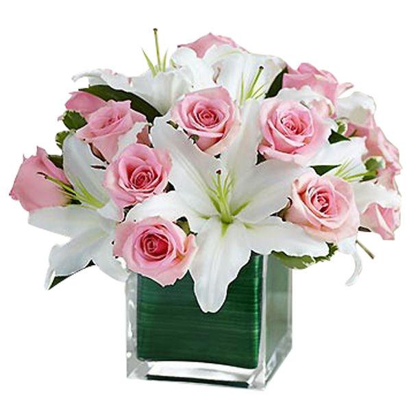 Pink & White Charm Flower