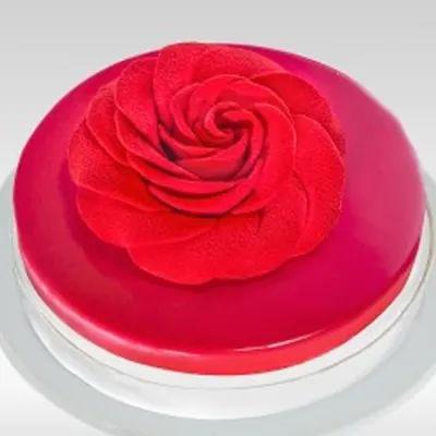 Red Rose Raspberry Cake