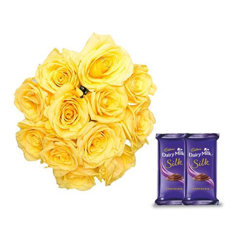 Caring Roses - Silk Collection Combo