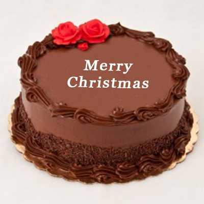 Chocolate Truffle Christmas Cake