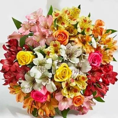 Assorted Lilies And Roses