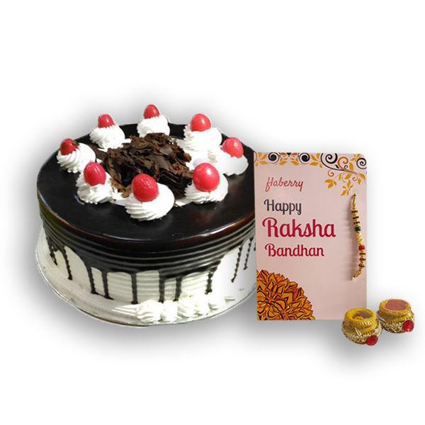 Black Forest Cake & Rakhi Combo