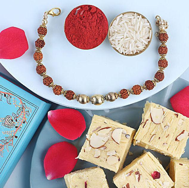 Ujjiwan Rakhi Sets with Soanpapdi