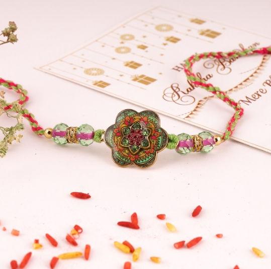 Spectrum Floral Rakhi