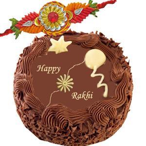 Appetising Feast Rakhi Chocolate Cake