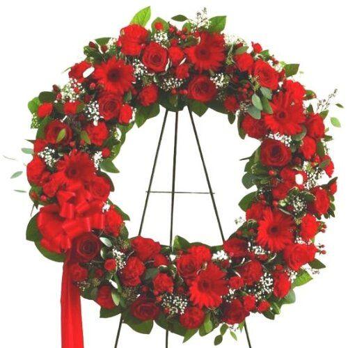 Big Sympathy Wreath Flower