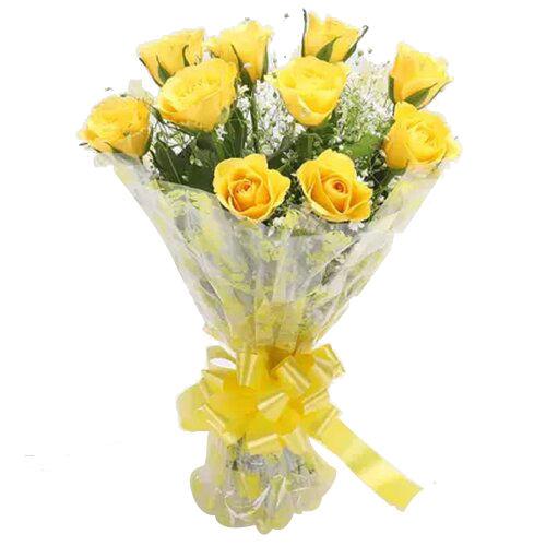 Mesmerising Yellow Roses Flower