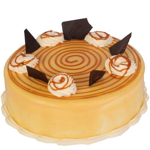 Salted Caramel Kuchen Cake