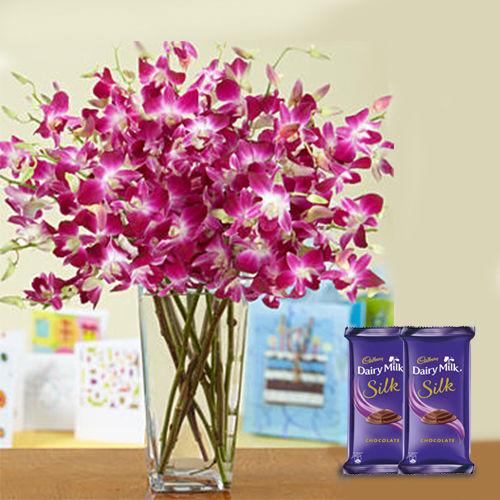 Delightful Orchids - Silk Collection Combo