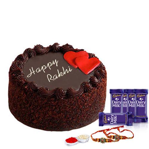Dark Fantasy Chocolate Cake - Rakhi & Dairy Milk Special