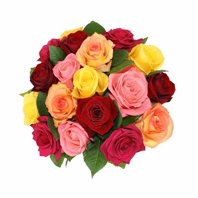 Mixed Roses Flower Bunch