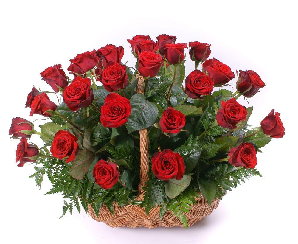 Roses Basket Flower