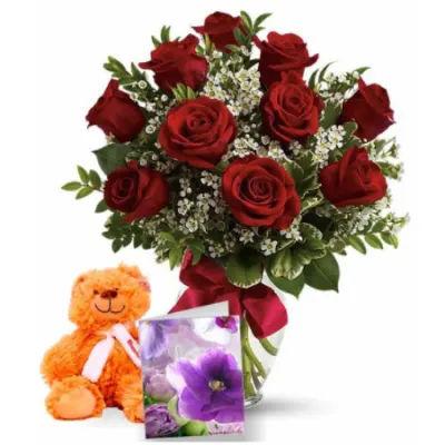 Roses With Teddy
