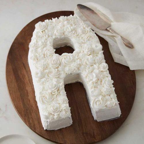 Alphabet  Vanilla Cake