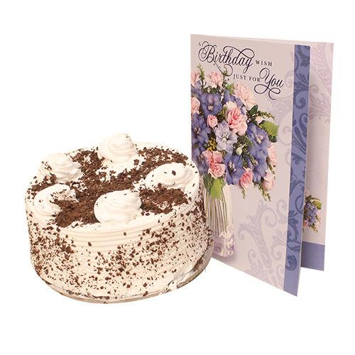 Black Forest Cake with Greeting Card Combo