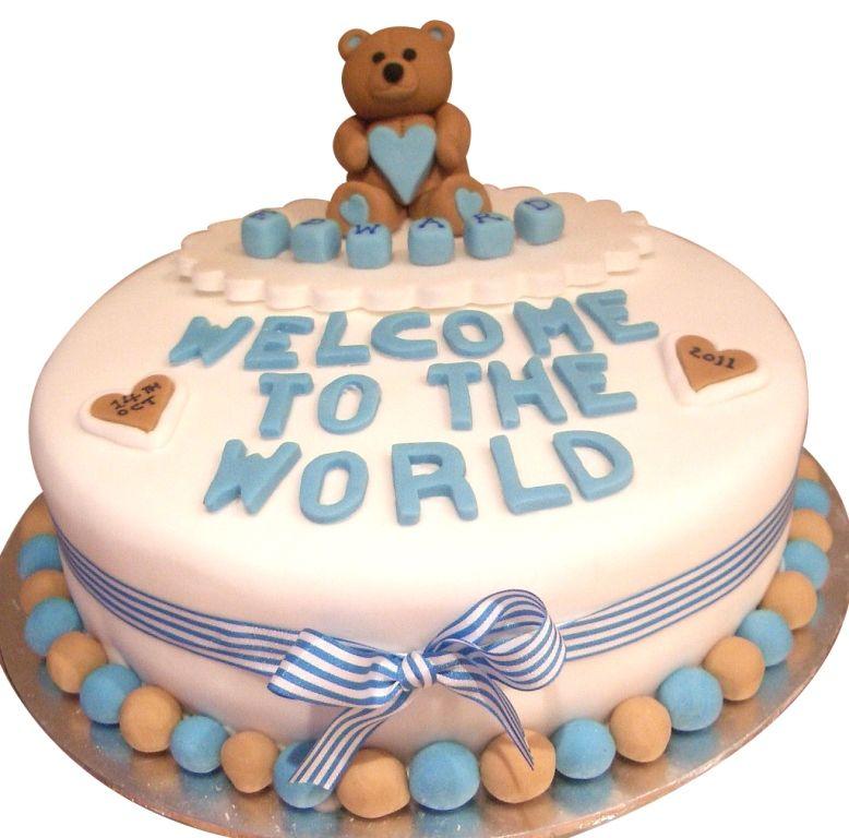 welcome to the world cake