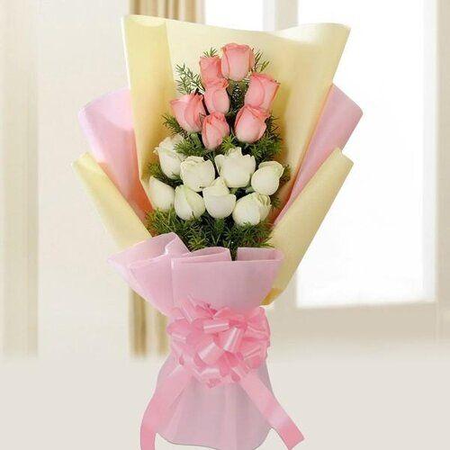 White and Pink Flower Bouquet