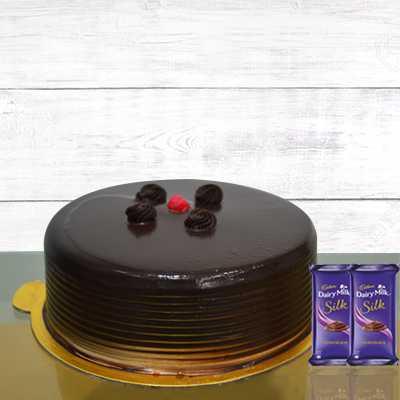 Chocolate Truffle Cake half kg - Silk