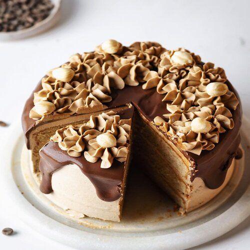 Floral Coffee Thrill Cake