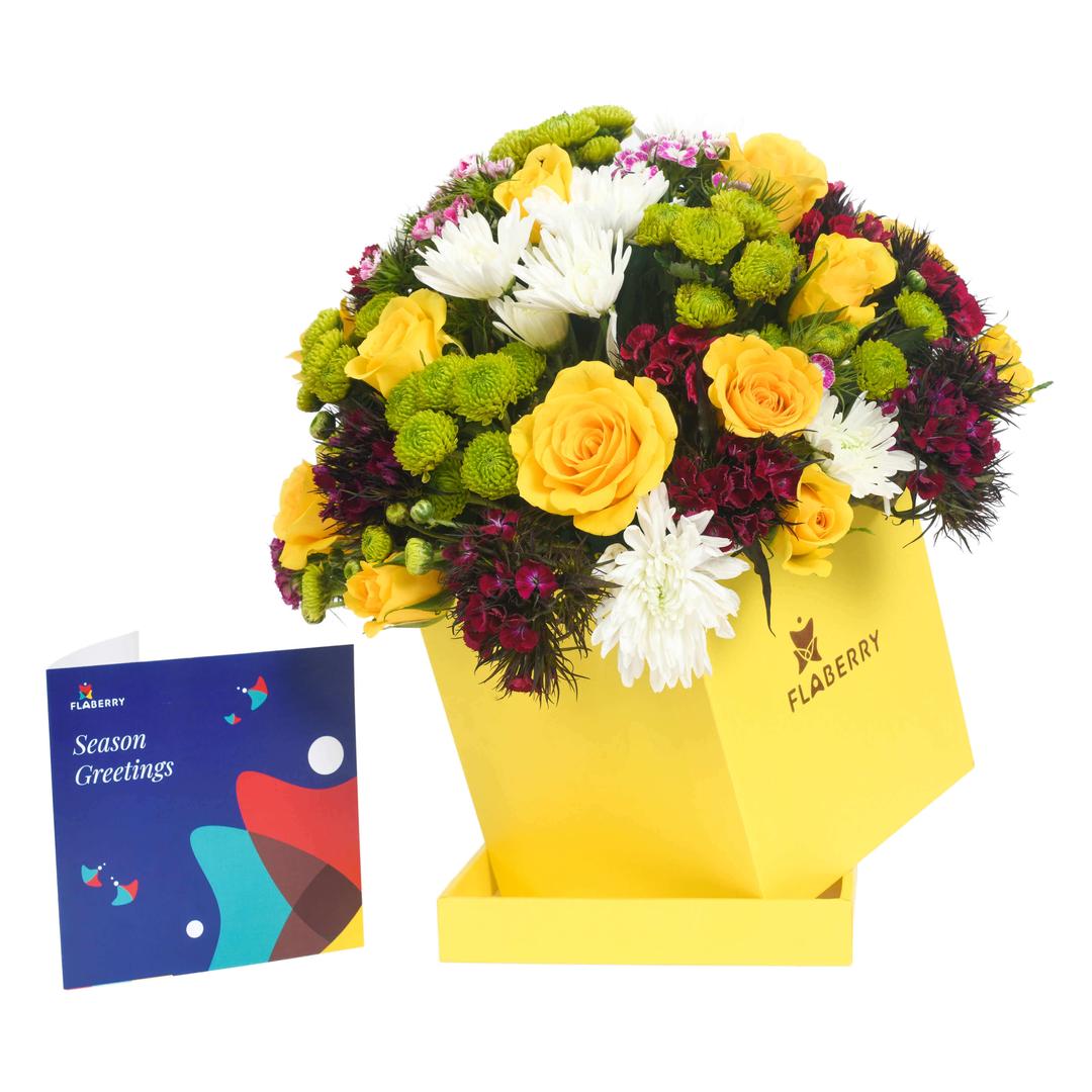 Yellow Flaberry SIgnature Collection Flower Box