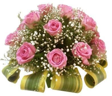 Enthralling Pink Roses Flower Bouquet