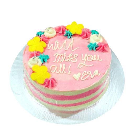 Floral Farewell Cake
