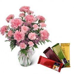 Carnations In Pink Special Collection Combo