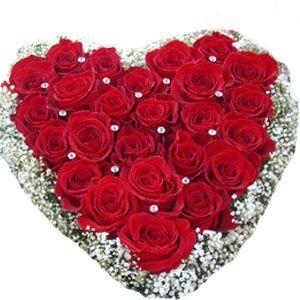 Valentine Red Rose Heart Flower