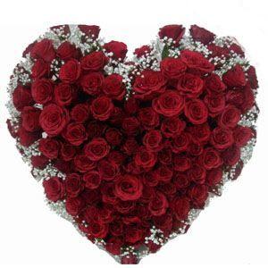 Red Rose Heart Flower