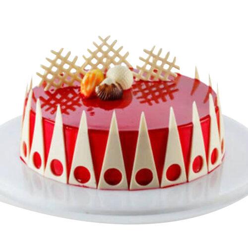 Red Glaze Delight Cake