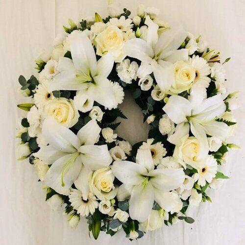 White Floral Wreath Flower